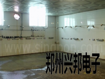 IC卡水控機在中國平煤神馬能源化工集團十二礦職工浴室安裝現場(chǎng)