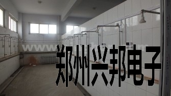 郟縣第一高中學(xué)生浴室IC卡水控系統安裝現場(chǎng)