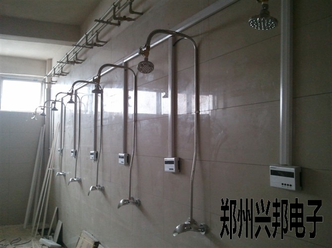 江蘇滬寧鋼機股份有限公司職工浴室IC卡水控管理系統施工現場(chǎng)