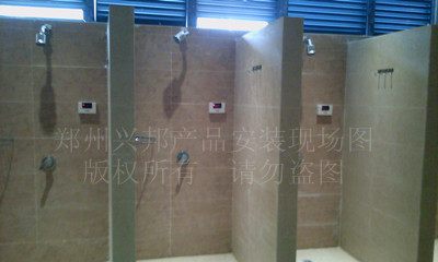 紅外感應IC卡水控機在武漢市劉勇國際健身會(huì )安裝現場(chǎng)